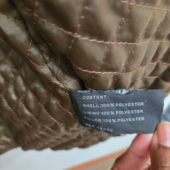 Claiborne Mens Vintage 90s Y2K Chore Barn Field Brown Sueded Finish Coat XL - Picture 7 of 12